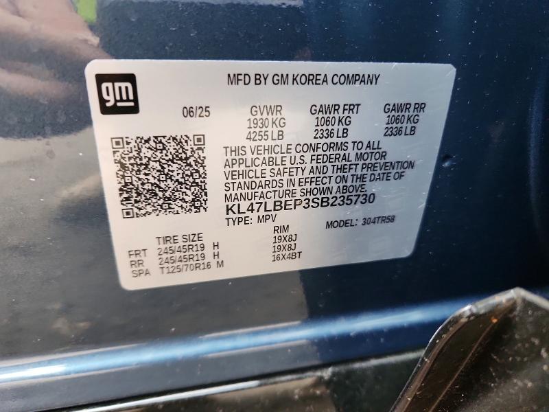 2025 Buick Envista მანქანა იყიდება აუქციონზე, vin: KL47LBEP3SB235730, აუქციონის ნომერი: 47161356