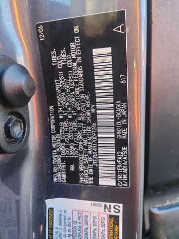 45999886 :رقم المزاد ، JTEZU14R170091246 vin ، 2007 Toyota 4runner مزاد بيع