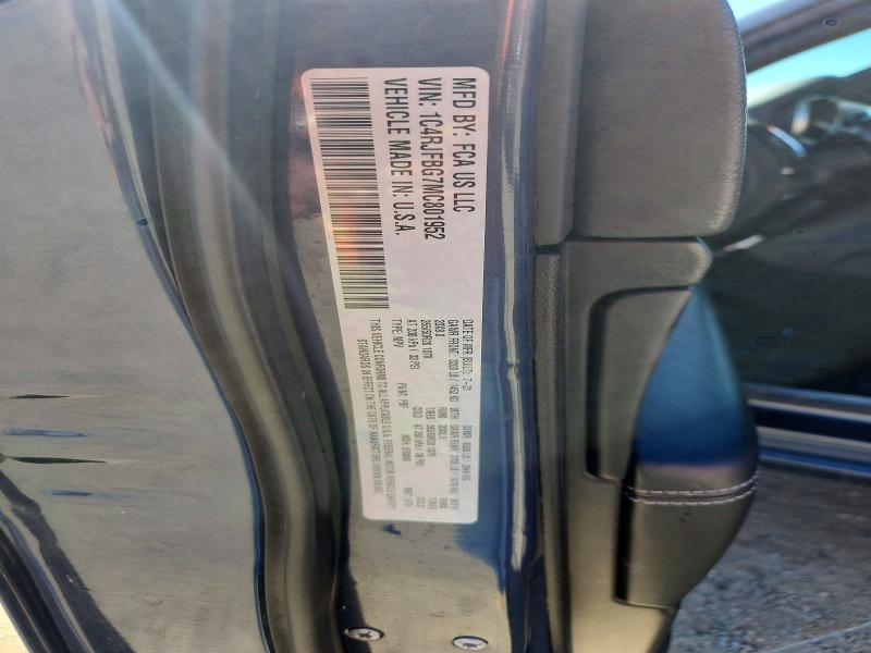 47584636 :رقم المزاد ، 1C4RJFBG7MC801952 vin ، 2021 Jeep Grand Cherokee مزاد بيع