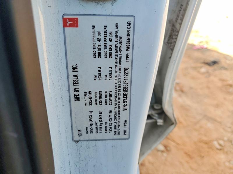 Aukcja sprzedaży 2018 Tesla Model 3, vin: 5YJ3E1EB5JF112276, numer aukcji: 45689756