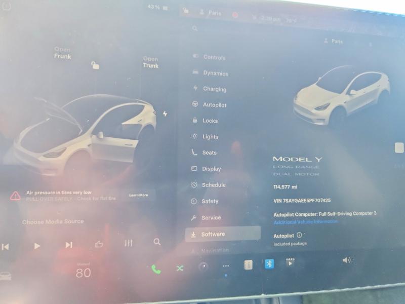 Продажа на аукционе авто 2023 Tesla Model Y, vin: 7SAYGAEE5PF707425, номер лота: 45974806