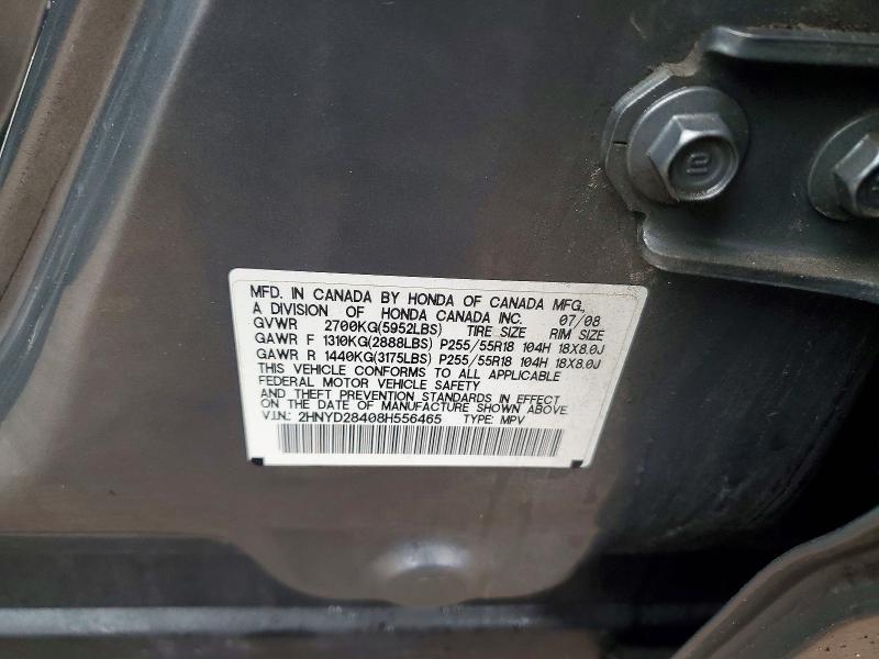 Aukcja sprzedaży 2008 Acura Mdx, vin: 2HNYD28408H556465, numer aukcji: 79560005