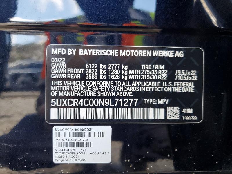 Aukcja sprzedaży 2022 Bmw X5, vin: 5UXCR4C00N9L71277, numer aukcji: 42073826
