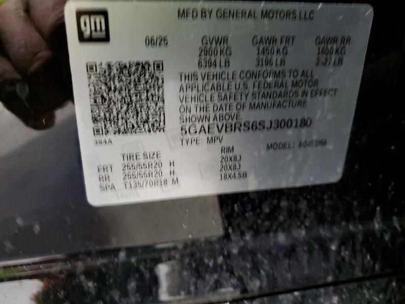 47508496 :رقم المزاد ، 5GAEVBRS6SJ300180 vin ، 2025 Buick Enclave مزاد بيع