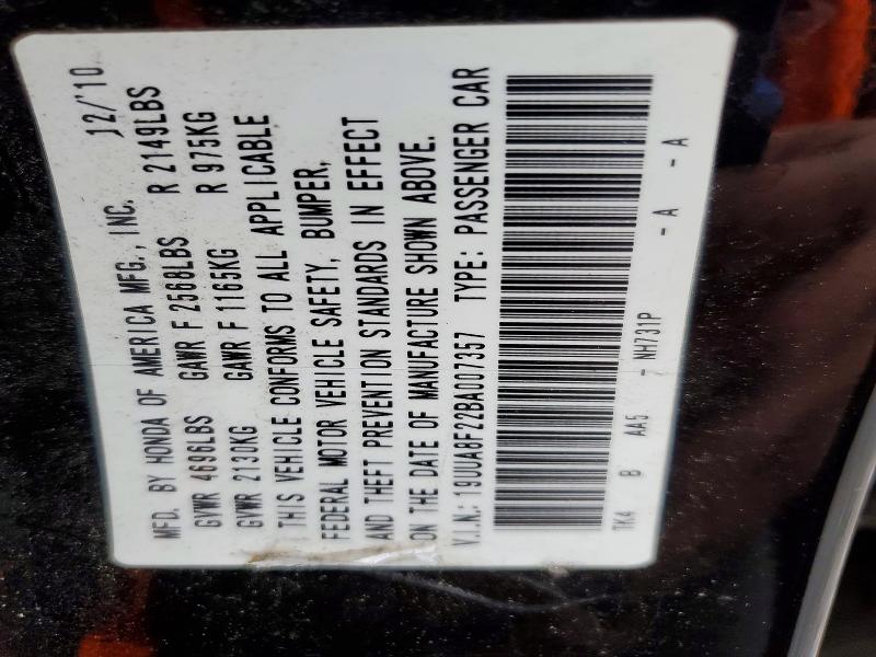 Продажа на аукционе авто 2011 Acura Tl, vin: 19UUA8F22BA007357, номер лота: 41649686