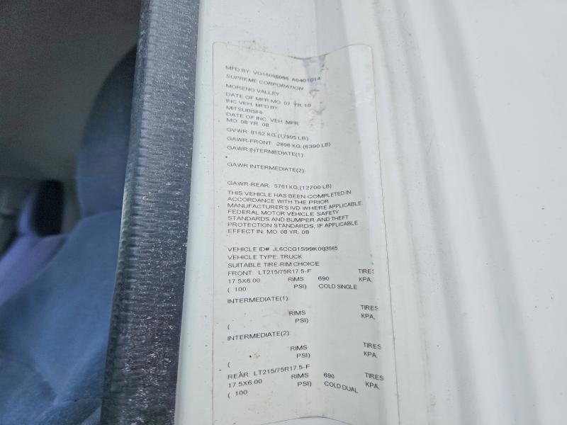 2009 Mitsubishi Fuso Fe მანქანა იყიდება აუქციონზე, vin: JL6CCG1S99K003565, აუქციონის ნომერი: 77240555