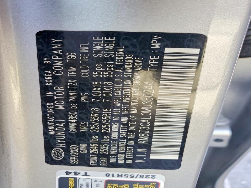 45635066 :رقم المزاد ، KM8J3CAL0MU350244 vin ، 2021 Hyundai Tucson مزاد بيع