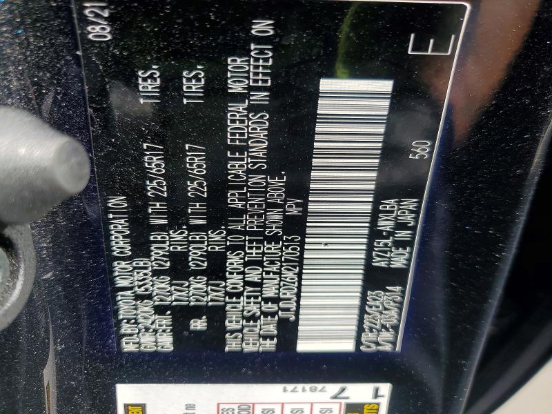 Aukcja sprzedaży 2021 Lexus Nx 300h, vin: JTJDJRDZ6M2170513, numer aukcji: 48199656