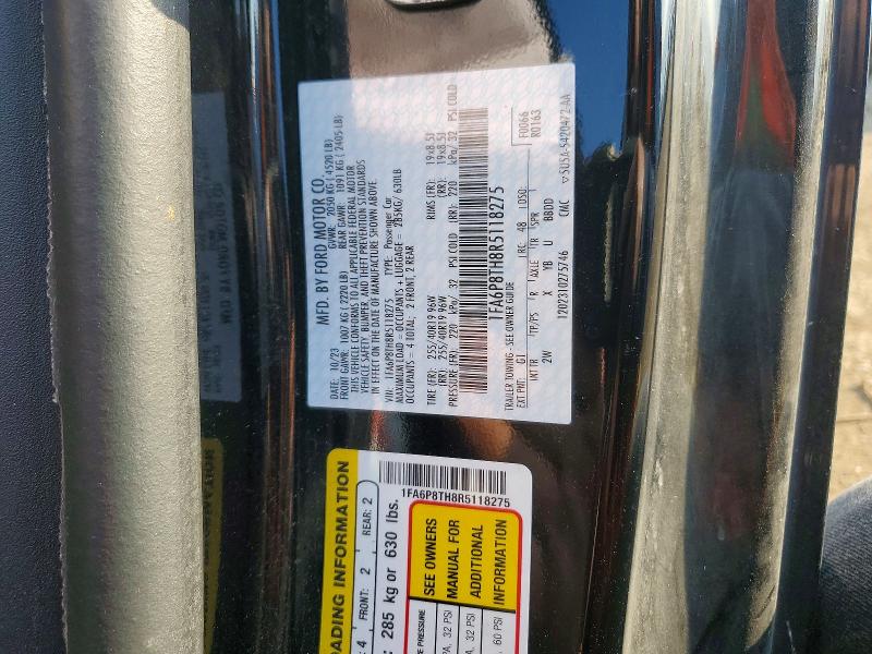 Продажа на аукционе авто 2024 Ford Mustang, vin: 1FA6P8TH8R5118275, номер лота: 47624916