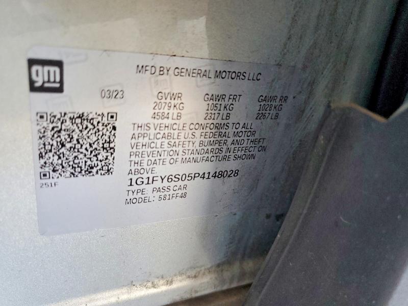45841236 :رقم المزاد ، 1G1FY6S05P4148028 vin ، 2023 Chevrolet Bolt Euv مزاد بيع