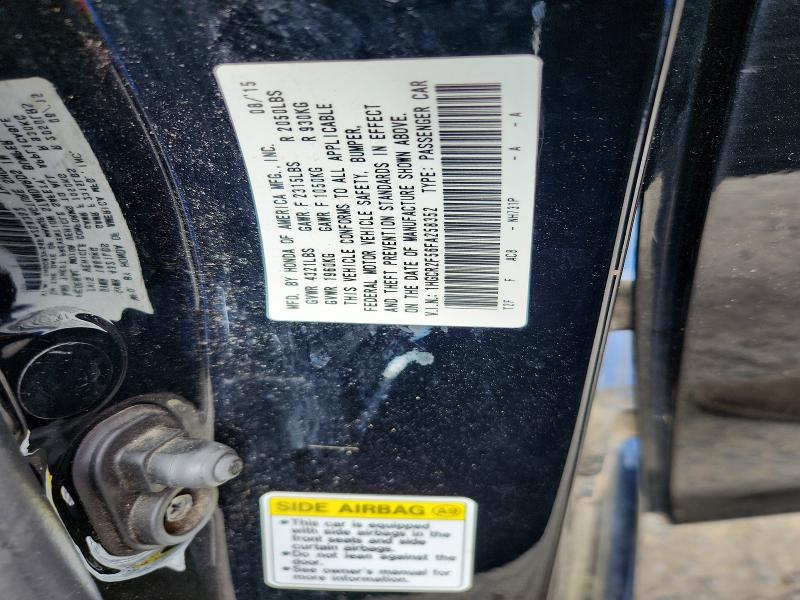 47327776 :رقم المزاد ، 1HGCR2F56FA258352 vin ، 2015 Honda Accord مزاد بيع