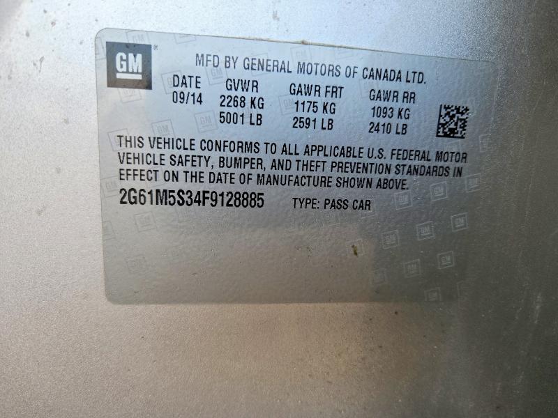Aukcja sprzedaży 2015 Cadillac Xts, vin: 2G61M5S34F9128885, numer aukcji: 46434176