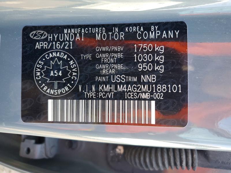 Aukcja sprzedaży 2021 Hyundai Elantra, vin: KMHLM4AG2MU188101, numer aukcji: 41899586