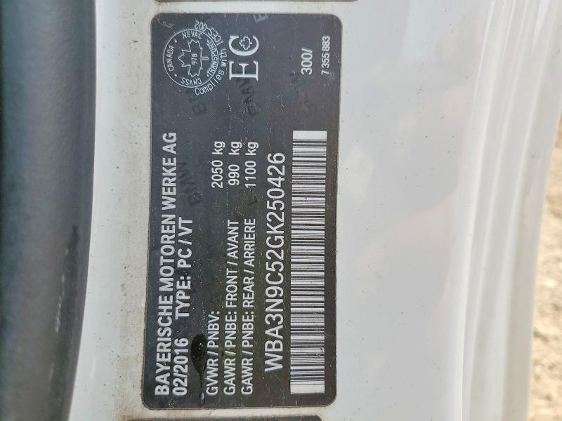 46701726 :رقم المزاد ، WBA3N9C52GK250426 vin ، 2016 Bmw 428 مزاد بيع