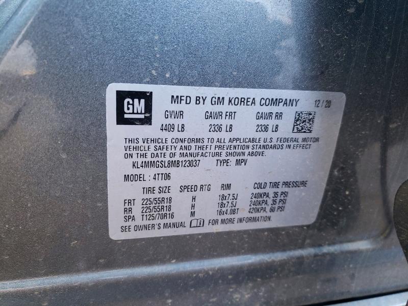 Aukcja sprzedaży 2021 Buick Encore Gx, vin: KL4MMGSL8MB123037, numer aukcji: 46296246