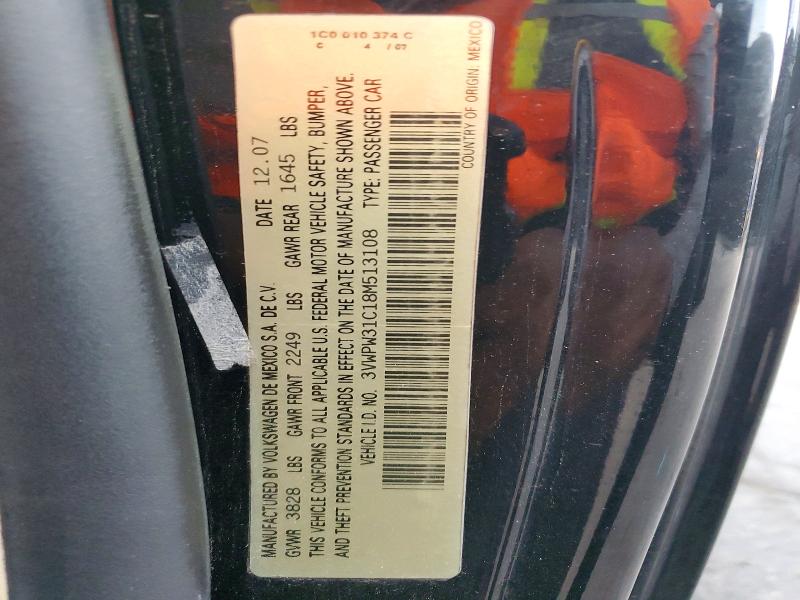 Aukcja sprzedaży 2008 Volkswagen New Beetle, vin: 3VWPW31C18M513108, numer aukcji: 48096816