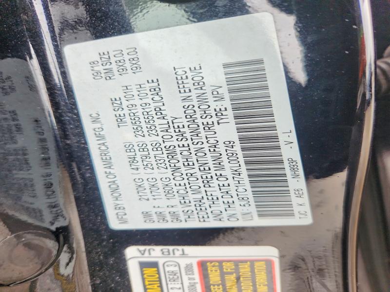 Aukcja sprzedaży 2019 Acura Rdx, vin: 5J8TC1H74KL009749, numer aukcji: 46066726