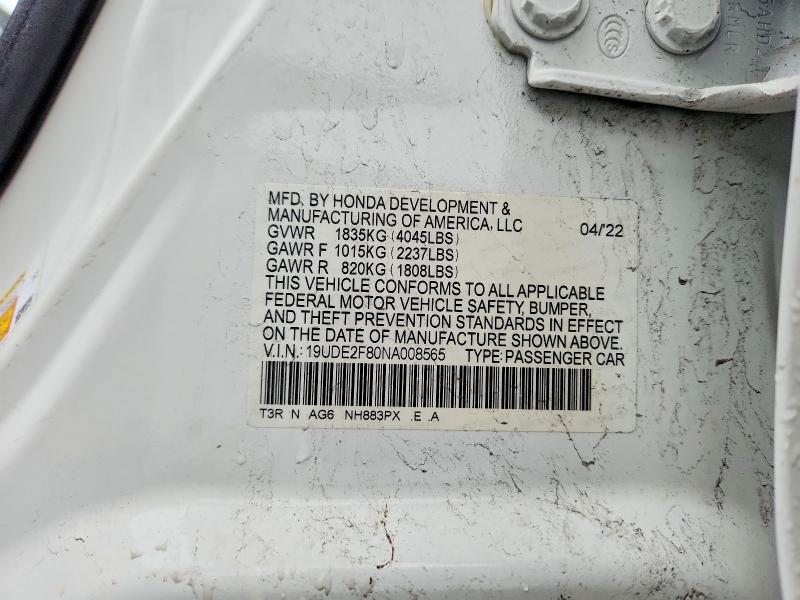 Продажа на аукционе авто 2022 Acura Ilx, vin: 19UDE2F80NA008565, номер лота: 79166035