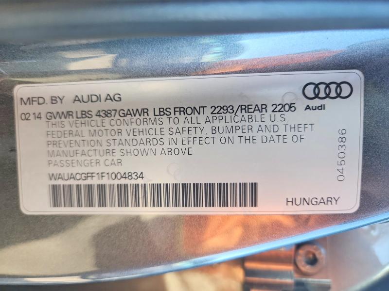 Продаж на аукціоні авто 2015 Audi A3, vin: WAUACGFF1F1004834, номер лоту: 41710526