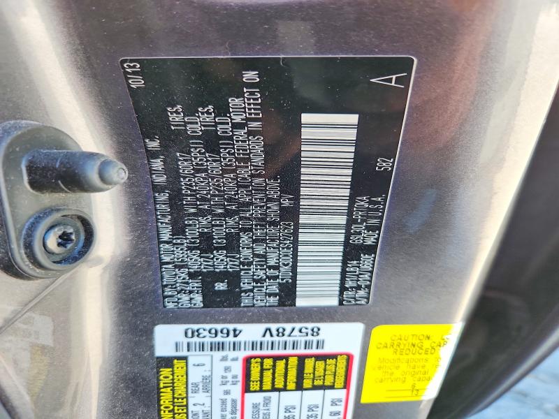 Продаж на аукціоні авто 2014 Toyota Sienna, vin: 5TDYK3DC0ES427623, номер лоту: 47790026