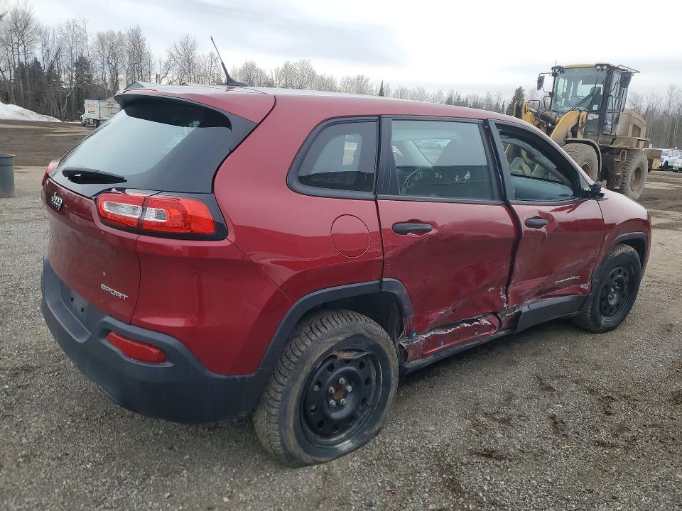 2016 Jeep Cherokee მანქანა იყიდება აუქციონზე, vin: 1C4PJLAB3GW369780, აუქციონის ნომერი: 79527915