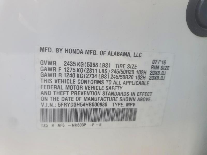 46759626 :رقم المزاد ، 5FRYD3H54HB000880 vin ، 2017 Acura Mdx مزاد بيع
