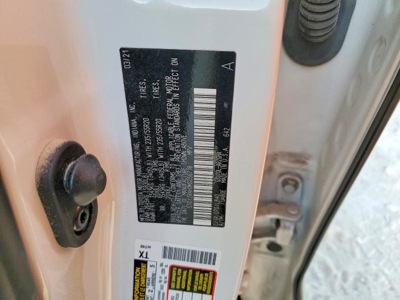 47755036 :رقم المزاد ، 5TDYZRAH0MS056718 vin ، 2021 Toyota Highlander مزاد بيع