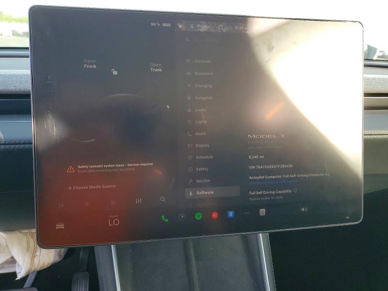 47901356 :رقم المزاد ، 7SAYGDEE9TF365456 vin ، 2026 Tesla Model Y مزاد بيع