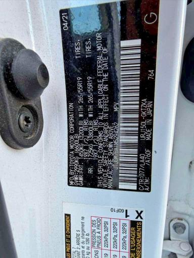 79231725 :رقم المزاد ، JTJGM7BX1M5294262 vin ، 2021 Lexus Gx 460 مزاد بيع