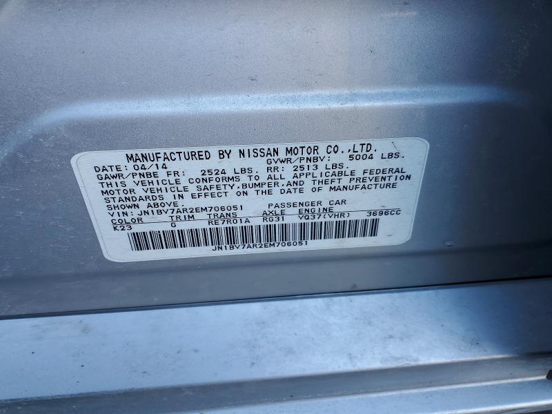 Продаж на аукціоні авто 2014 Infiniti Q50, vin: JN1BV7AR2EM706051, номер лоту: 79174745