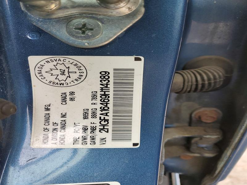 2009 Honda Civic მანქანა იყიდება აუქციონზე, vin: 2HGFA16469H114389, აუქციონის ნომერი: 77964765