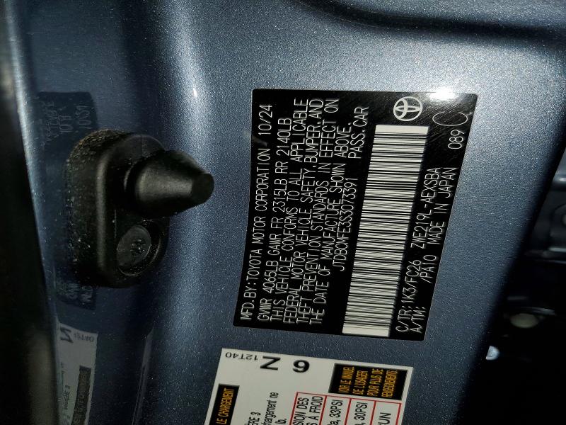 Продажа на аукционе авто 2025 Toyota Corolla Hybrid, vin: JTDBCMFE3S3073391, номер лота: 78976355