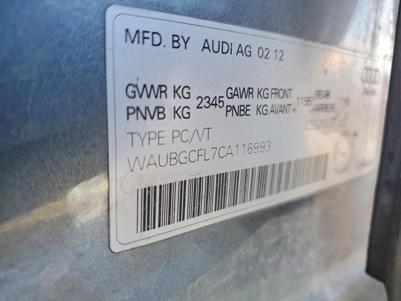 Aukcja sprzedaży 2012 Audi S4, vin: WAUBGCFL7CA116993, numer aukcji: 41823136