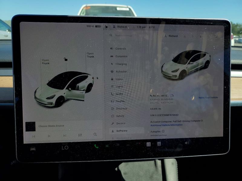 Продаж на аукціоні авто 2021 Tesla Model 3, vin: 5YJ3E1EB6MF879042, номер лоту: 46523786