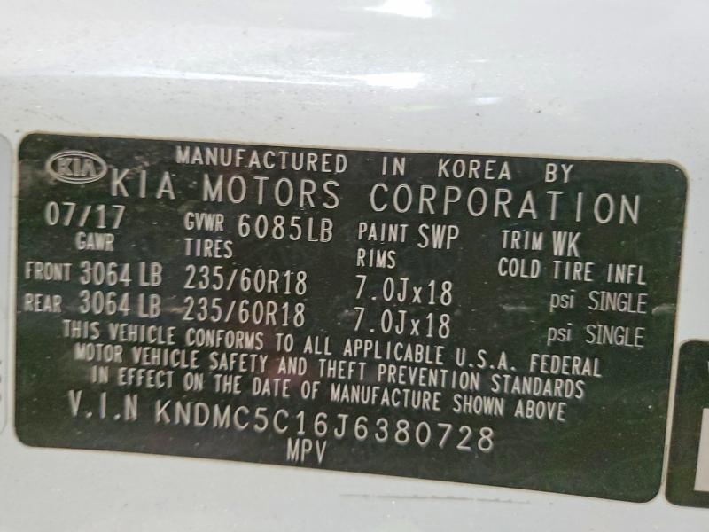 Aukcja sprzedaży 2018 Kia Sedona, vin: KNDMC5C16J6380728, numer aukcji: 79553905