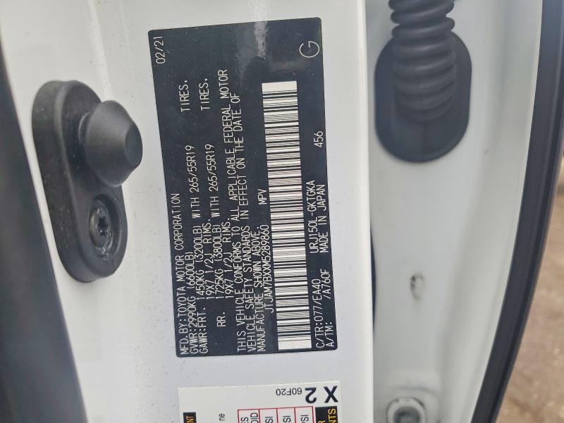 Продажа на аукционе авто 2021 Lexus Gx 460, vin: JTJAM7BXXM5289860, номер лота: 79301715