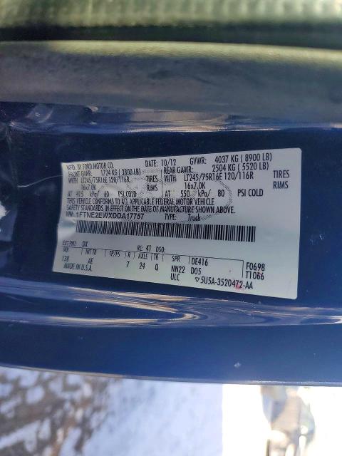 Aukcja sprzedaży 2013 Ford Econoline, vin: 1FTNE2EWXDDA17757, numer aukcji: 53281156