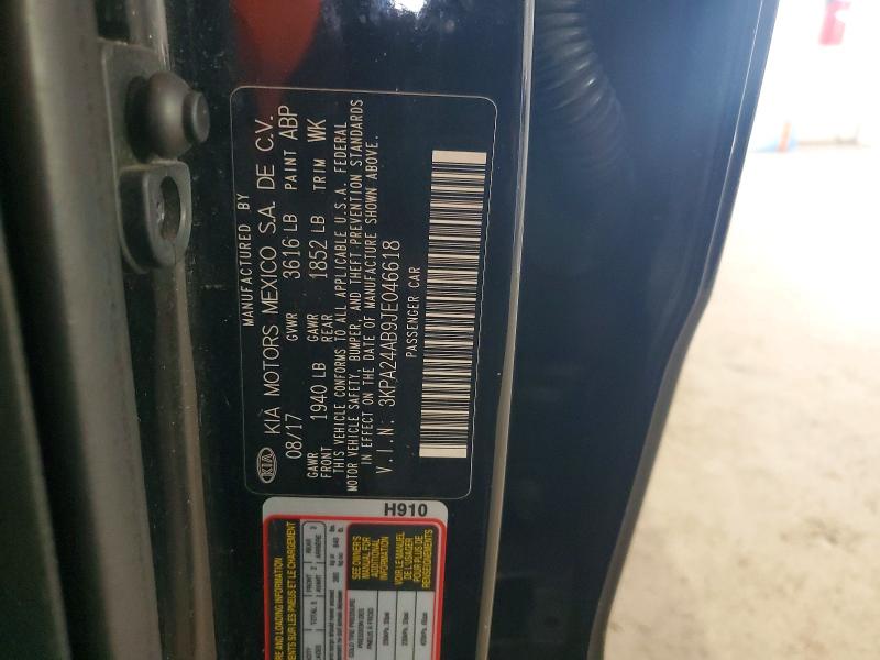 Продаж на аукціоні авто 2018 Kia Rio, vin: 3KPA24AB9JE046618, номер лоту: 46284756