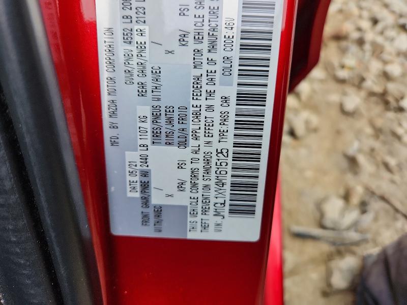 46766916 :رقم المزاد ، JM1GL1XY4M1615125 vin ، 2021 Mazda 6 مزاد بيع