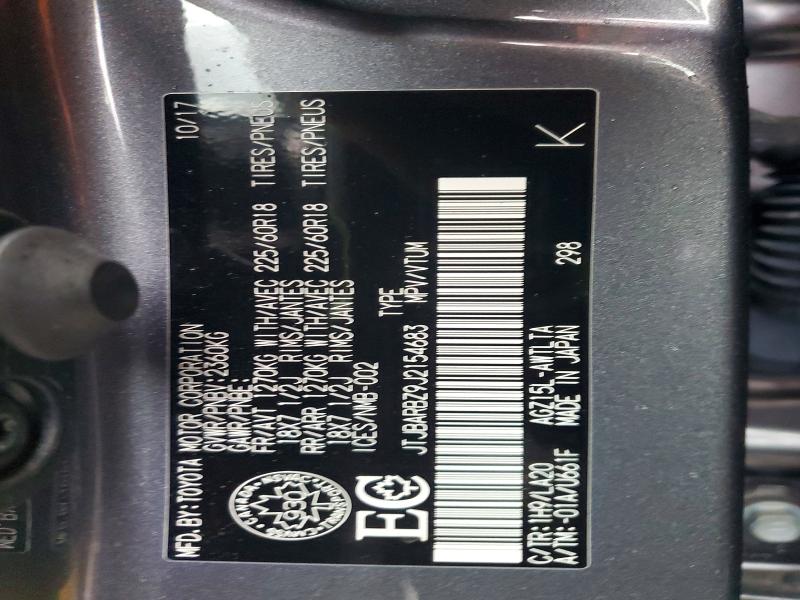 Auction sale of the 2018 Lexus Nx 300, vin: JTJBARBZ9J2154683, lot number: 45918506