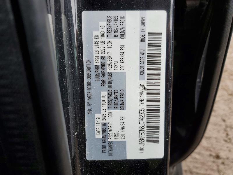 79904565 :رقم المزاد ، JM3KFBCM8L0742305 vin ، 2020 Mazda Cx-5 مزاد بيع