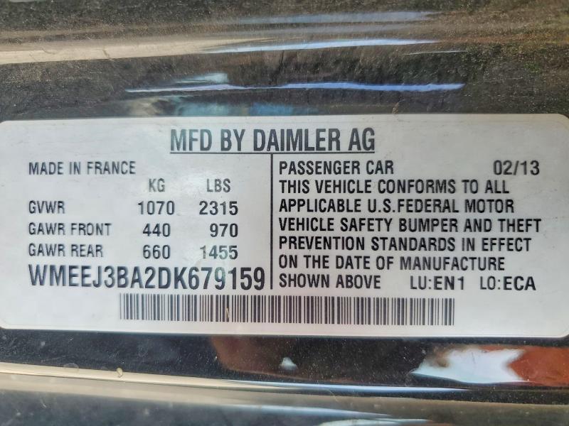 2013 Smart Fortwo მანქანა იყიდება აუქციონზე, vin: WMEEJ3BA2DK679159, აუქციონის ნომერი: 46814886