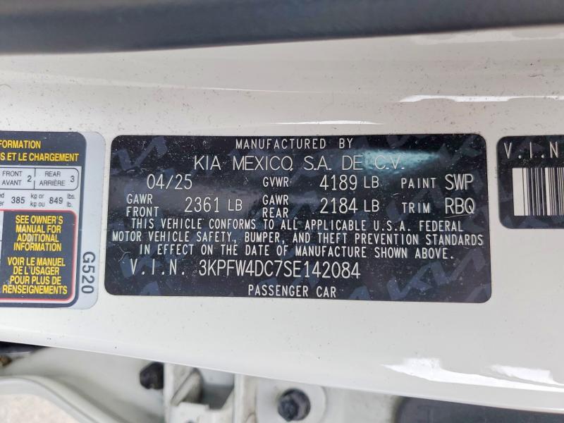 Продажа на аукционе авто 2025 Kia K4, vin: 3KPFW4DC7SE142084, номер лота: 46936616