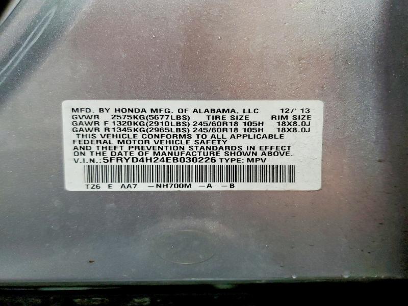 Aukcja sprzedaży 2014 Acura Mdx, vin: 5FRYD4H24EB030226, numer aukcji: 46747156