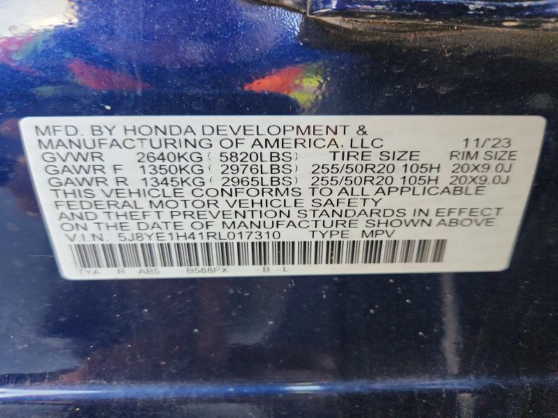 Продажа на аукционе авто 2024 Acura Mdx, vin: 5J8YE1H41RL017310, номер лота: 46401436