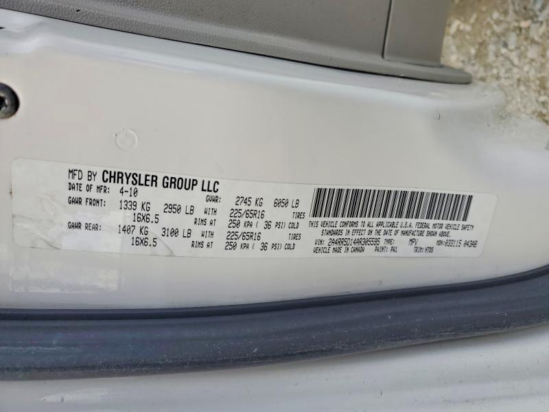 Продажа на аукционе авто 2010 Chrysler Town & Country, vin: 2A4RR5D14AR305595, номер лота: 46666886