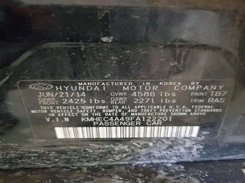 2015 Hyundai Sonata Hybrid მანქანა იყიდება აუქციონზე, vin: KMHEC4A49FA122201, აუქციონის ნომერი: 45551756