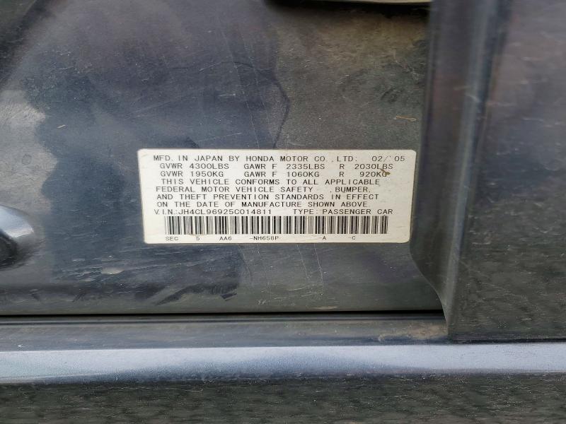 Продаж на аукціоні авто 2005 Acura Tsx, vin: JH4CL96925C014811, номер лоту: 46774386