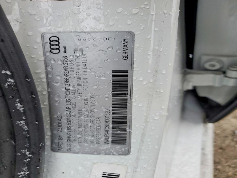 Aukcja sprzedaży 2014 Audi A6, vin: WAUFGAFC8EN031520, numer aukcji: 79584305
