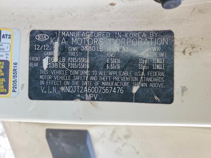 Продаж на аукціоні авто 2013 Kia Soul, vin: KNDJT2A60D7567476, номер лоту: 47355826